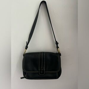 Black Leather shoulder Bag